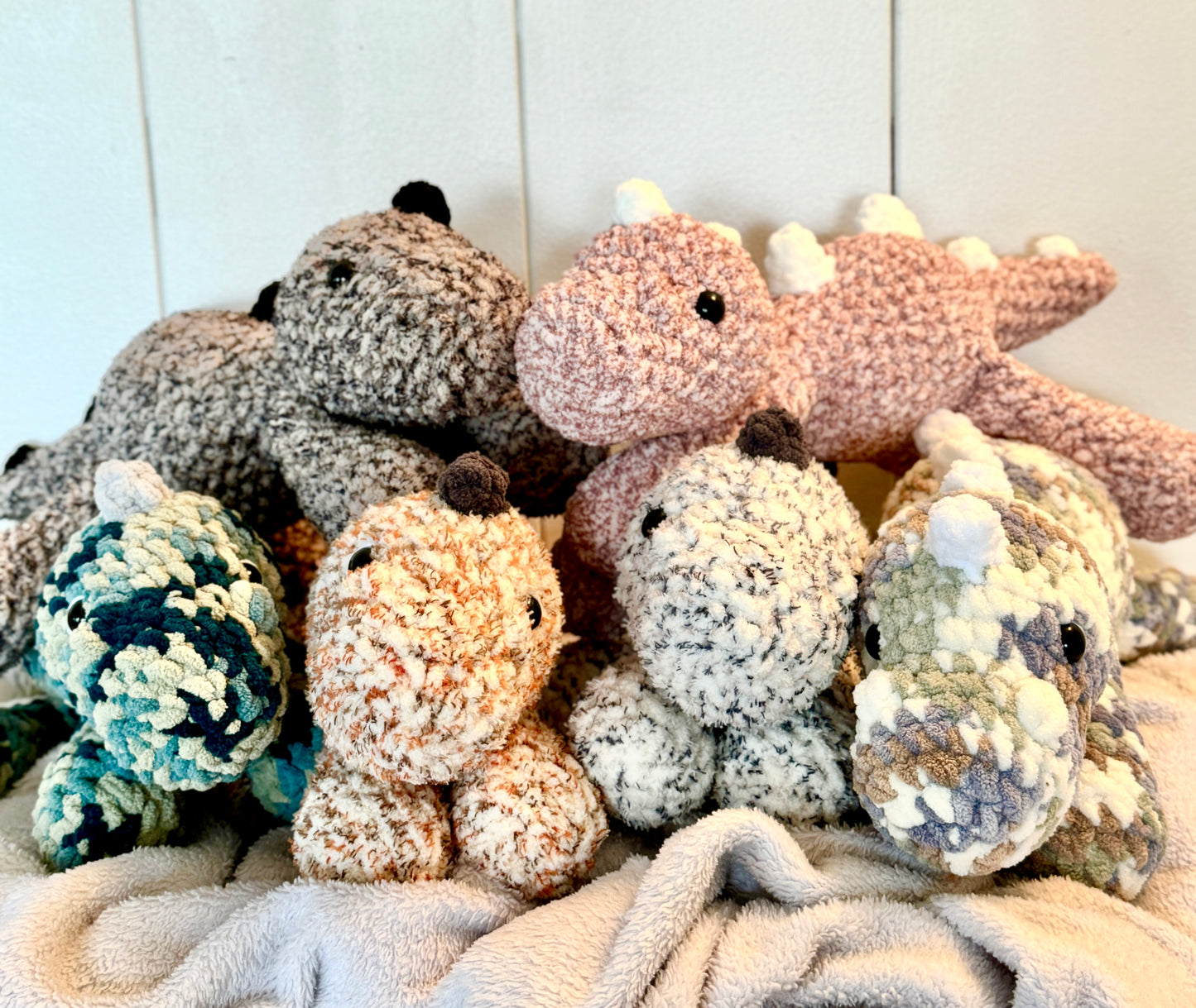 Handmade Crochet Dinosaur Plushie--Meet Your New Dino Buddy!