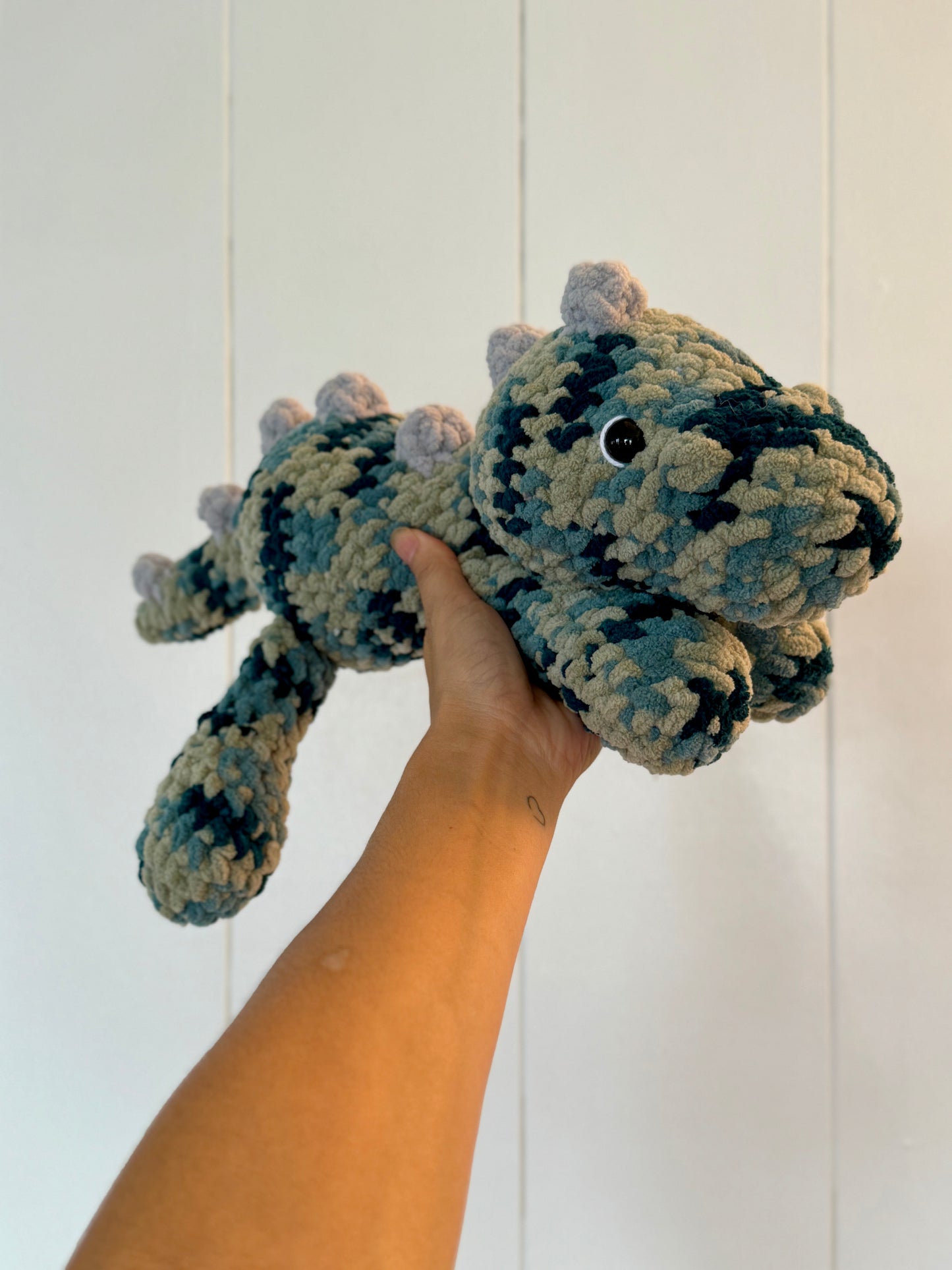 Handmade Crochet Dinosaur Plushie--Meet Your New Dino Buddy!