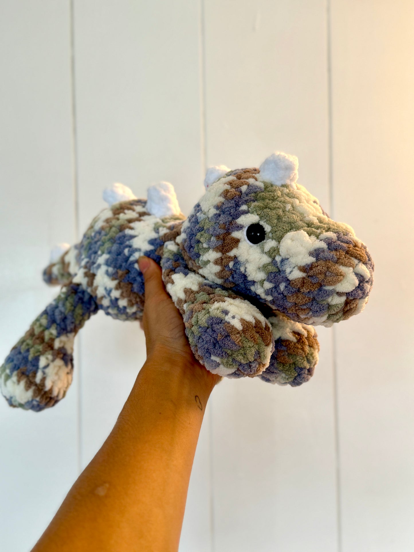 Handmade Crochet Dinosaur Plushie--Meet Your New Dino Buddy!