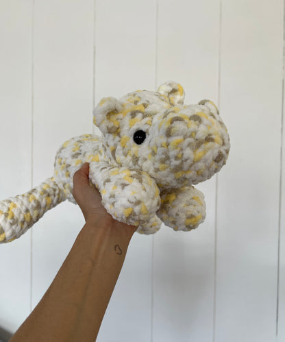 Handmade Crochet Hippo Plushie--Meet Your New Cuddly Companion!